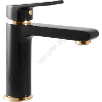RAV SLEZÁK CO128.0CMATZ - Смесител за умивалник COLORADO 16, 2 см черен/златен (RV0035)