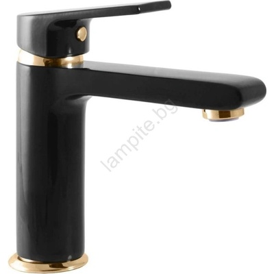 RAV SLEZÁK CO128.0CMATZ - Смесител за умивалник COLORADO 16, 2 см черен/златен (RV0035)