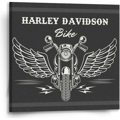 Sablio Obraz Harley-Davidson S krídlami - 50x50 cm