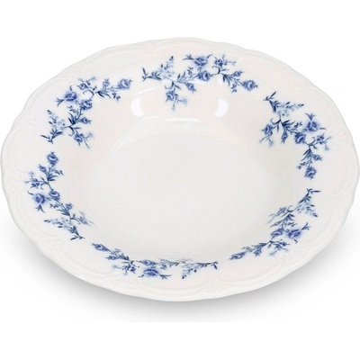 BonBistro Бяла/синя супена порцеланова чиния ø 23, 5 cm Retro - BonBistro (741094)