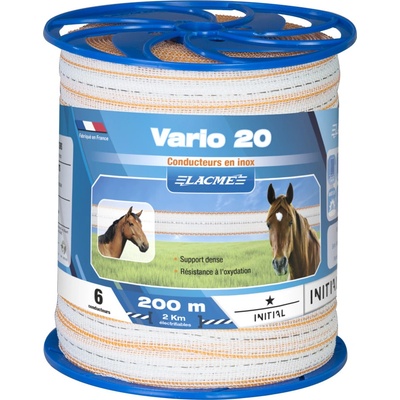 Lacme Ohradníková páska VARIO 20 mm 200 m bílo-oranžová