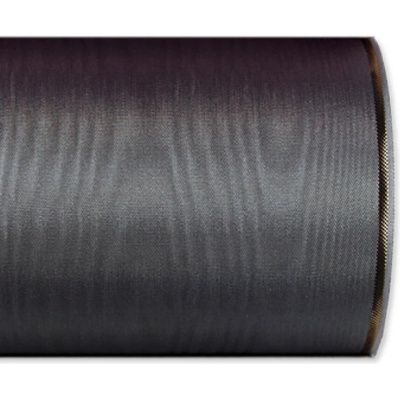 Moiré stuha tmavě šedá 75mm x 25m