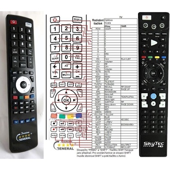 GENERAL DREAMSKY HD6 DUO - съвместимо дистанционно управление на марката General (HD6 DUO)