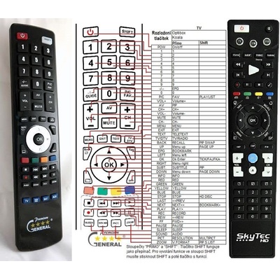 GENERAL DREAMSKY HD6 DUO - съвместимо дистанционно управление на марката General (HD6 DUO)