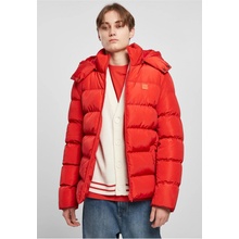 Urban Classics Hooded Puffer Jacket hugered TB1807-04019 červená