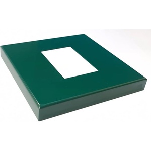  КАПАЧКА ЗА ПЛАНКА НА КОЛ 60x40 RAL 6005 ЗЕЛЕН (24411)