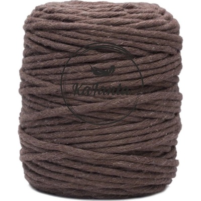 Macrame priadza KaFanta 5mm/100m - hnedá