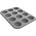 Orion Алуминиева форма за мъфини ORION Granite GRANDE, сива (2097)