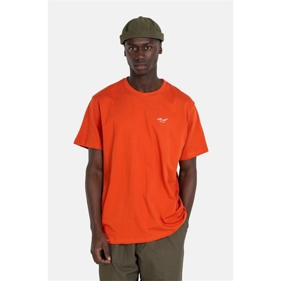 REELL triko Staple Logo t-shirt Burned Red 195