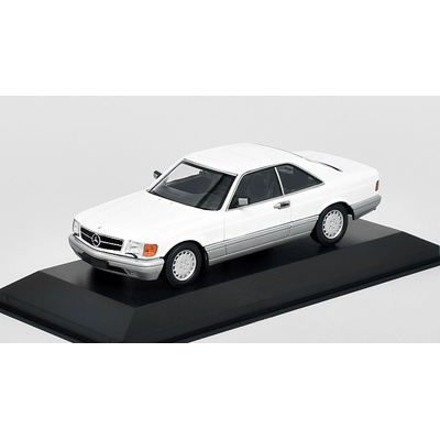 Minichamps Mercedes Benz 560SEC C126 S Class 1986 bílá MAXICHAMPS 1:43