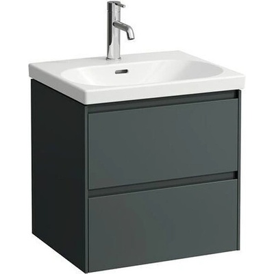 Laufen Lua skříňka s umyvadlem 55x46x56,7 cm, 2x zásuvka, šedá traffic H6000802661042