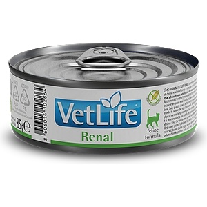 Vet Life Renal - консерва за бъбречна недостатъчност при котки 85гр