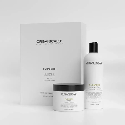ORGANICALS Комплект за Възстановяване и Жизненост на Коса Flowers Shampoo + Mask Vitamins & Flowers 2×250 мл
