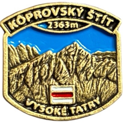 Odznak Vysoké Tatry Kôprovský štít - HANDMADE