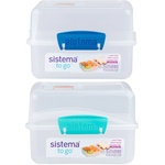 Sistema Система Разделена кутия за обяд To Go LunchCube с 2 отделения 1.4 л, микс от цветове