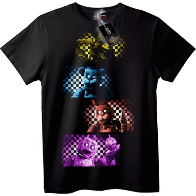 NOONEBRAND Тениска FNAF герои - 6XL, White
