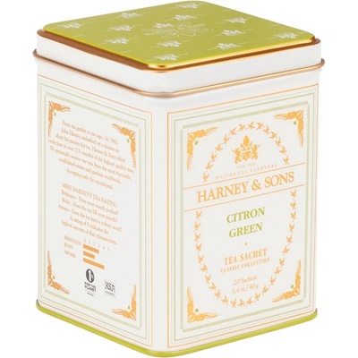 Harney & Sons Citron Green 20 hedvábných sáčků v plechovce