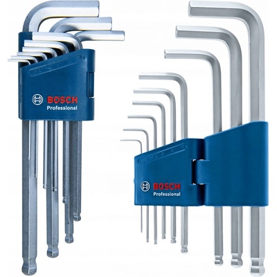 Bosch sada 9 imbusových kľúčov s guľovou hlavou T 1.5 - 10 mm 1600A01TH5