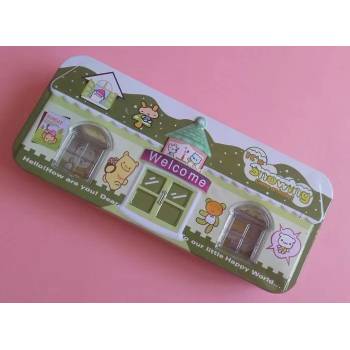 Image 1 of Метална кутия на две нива + малка кутийка - зелена