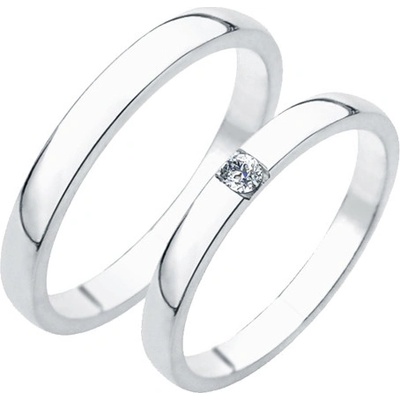 SP-230-Ag Stříbrné snubní prsteny