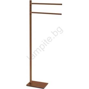 Gedy - Стойка с закачалка за кърпи TRILLY 83, 5 см бронзова (SH1089)