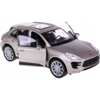 WELLY PORSCHE MACAN TURBO MODEL METAL MODRÝ 1:34