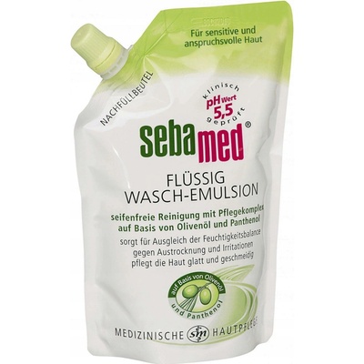 Sebamed mycí emulze na obličej a tělo s olivovým olejem náhradní náplň400 ml
