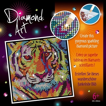 Image 1 of Sequin Art - Картина с диаманти, Тигър