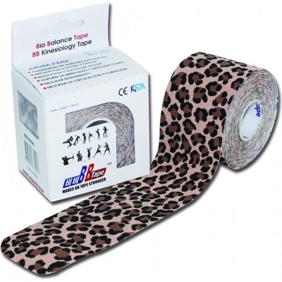 BB Tape Kineziologické tejpy Zvířecímotiv leopard 5cm x 5m