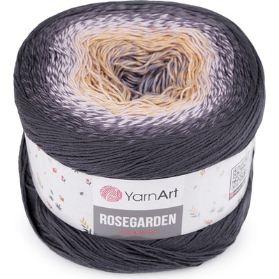 Bavlněná pletací příze Rosegarden 250 g, střední, 8 (323) šedá béžová