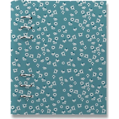 Filofax Clipbook Floral A5 týdenní 2026 daisy teal