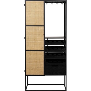 White Label Черна ратанова стойка за вино за 16 бутилки, 80x175 cm Guuji - White Label (4100072)