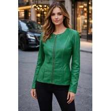 Max Original Leather Dámska kožená bunda MADI NEW Green