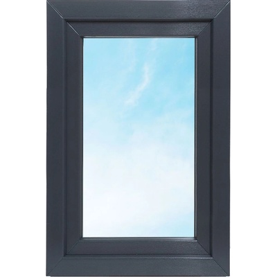 Solid Elements Premium Plastové okno OS 1, L, 60 × 90 cm, trojsklo, 6 komôr, ľavé, antracit, biele, W2GDBCZTK1.0010