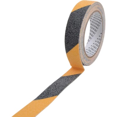 Tracon Electric Protišmyková označovacia páska 5 m x 25 mm žltočierna
