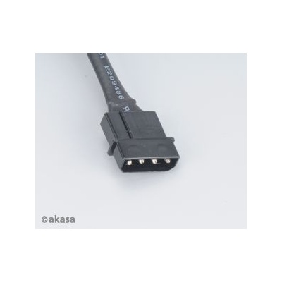 Akasa Кабелен адаптер за захранване Akasa Molex (женски) - Molex (мъжки) 30cm AK-CBPW02-30 (AK-CBPW02-30)