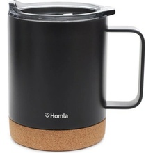 Homla Termohrnček TORREL čierny 400 ml s veľkým uchom