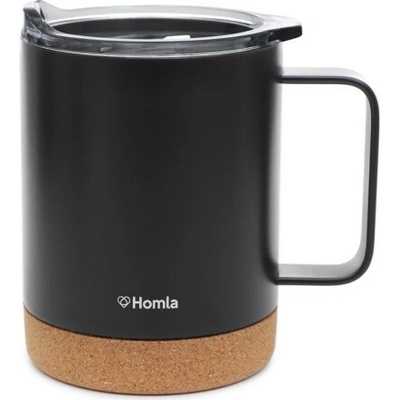 Homla Termohrnček TORREL čierny 400 ml s veľkým uchom