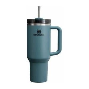 STANLEY 1913 Quencher H2.0 Flowstate Drinking Bottle with Straw 1.2L - Thermo Mug Cools Up to 11 Hours, 48 Ice Cooled - Dishwasher Safe - Thermos Bottle BPA Free Stainless Steel - Blue Spruce - 100000144046
