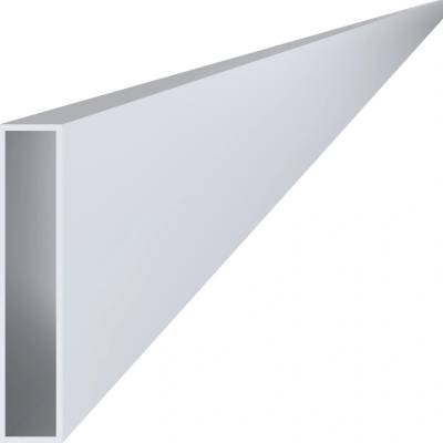 DOPRODEJ Hliníkový profil 100 x 20 x 2 x 6000 mm, bez úpravy