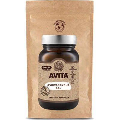 Avita ASHWAGANDHA AA++ EKO balení 74 kapslí