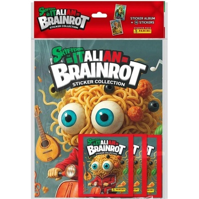 Panini Italian Brainrot Starter Set a samolepky album