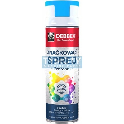 Debbex Značkovací sprej PROMARK 500 ml modrá