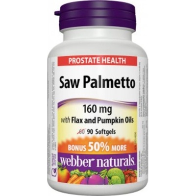 Webber Naturals Saw Palmetto prostata 160 mg 90 tabliet