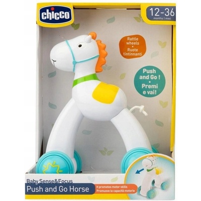 CHICCO Hračka Push and Go Koník biela