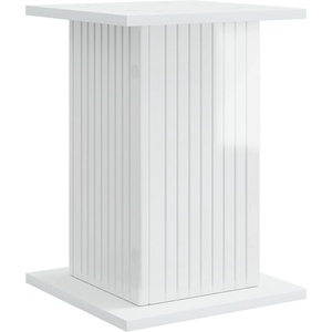 vidaXL Стойка за растения Бял гланц 30, 5 x 30 x 43 см (899806)