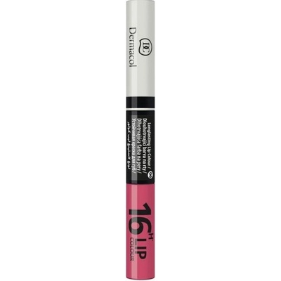 Dermacol 16H Lip Colour dlhotrvajúca dvojfázová farba a lesk na pery 6 Longlasting Lip Colour 4,8 g