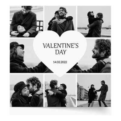 Plagát Valentínska koláž 80x80 - 114352