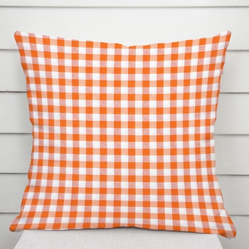 Biante Rebeka RE-005 oranžovo biela kocka stredná 70 x 90 cm