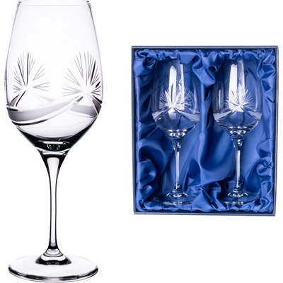Bohemia Crystal Bohemia Crystal Sklenice na bílé víno brus Mašle 2 x 380 ml